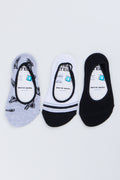 3 Pack Printed Secret Socks