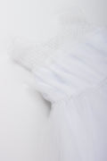 White Mesh Occasion Dress (1)