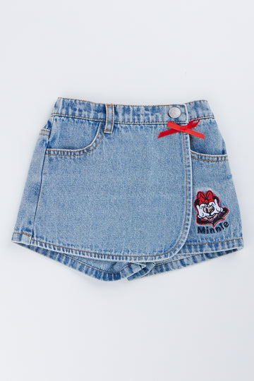 Minnie Mouse Denim Skort