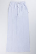 Grey Melange Wide Leg Joggers