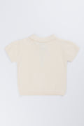 Cream Knit Zip Through Golfer (2)
