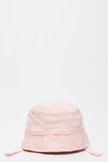 Peach Floral Towelling Bucket Hat