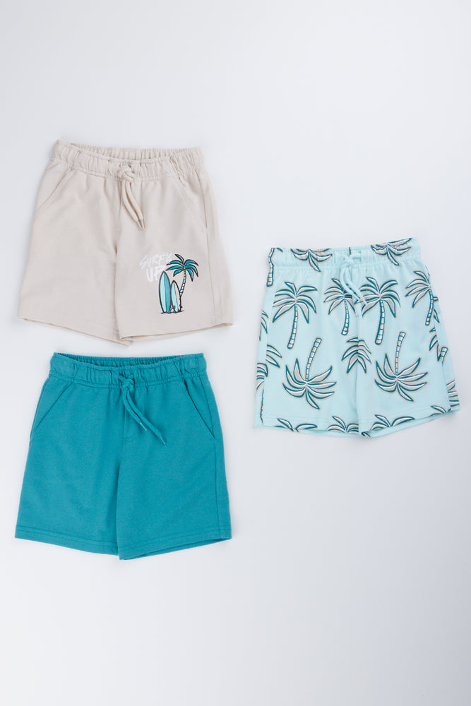 3 Pack Fleece Shorts