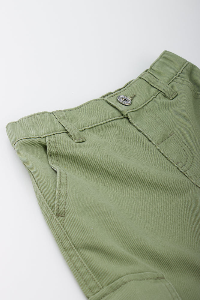 Khaki Skater Cargo Pants (1)