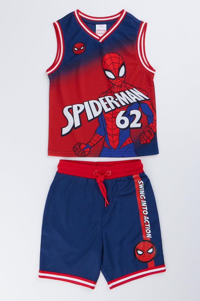 Spider-Man Basketball Sleeveless Set