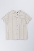 Stone Striped Resort Collar Shirt