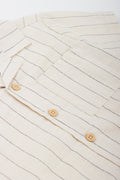Stone Striped Resort Collar Shirt (1)