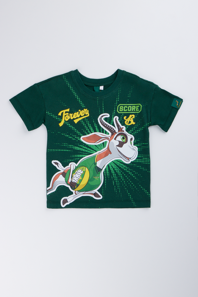 Green Bokkie Print T-Shirt