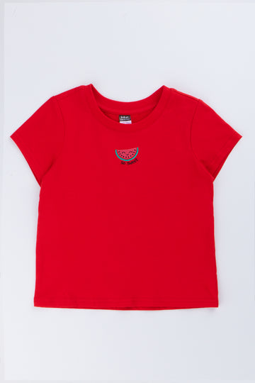 Red Short Sleeve Graphic T-Shirt