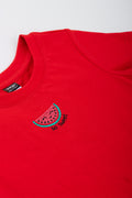 Red Short Sleeve Graphic T-Shirt (1)