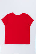Red Short Sleeve Graphic T-Shirt (2)