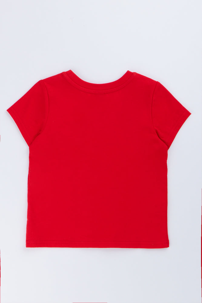 Red Short Sleeve Graphic T-Shirt (2)