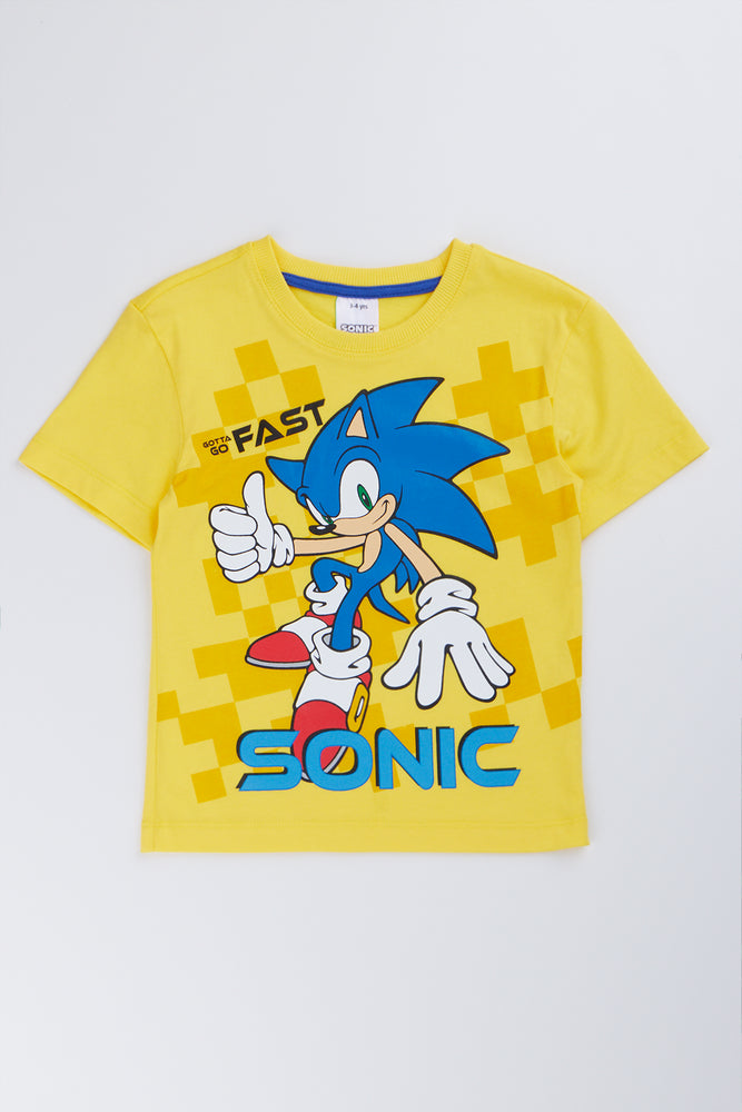 Yellow Sonic Graphic T-Shirt
