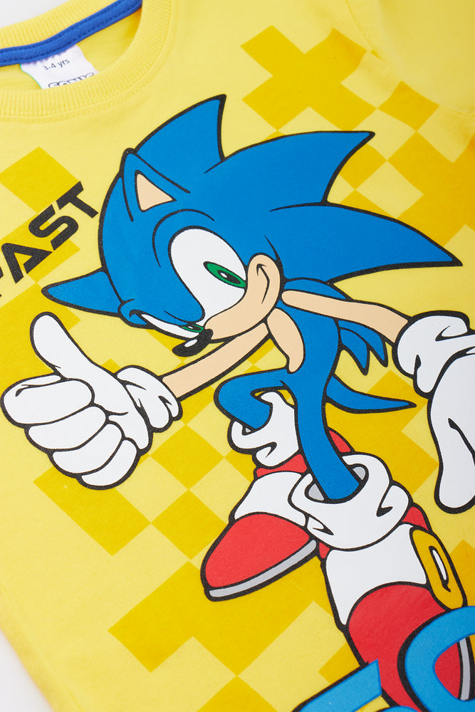 Yellow Sonic Graphic T-Shirt (1)