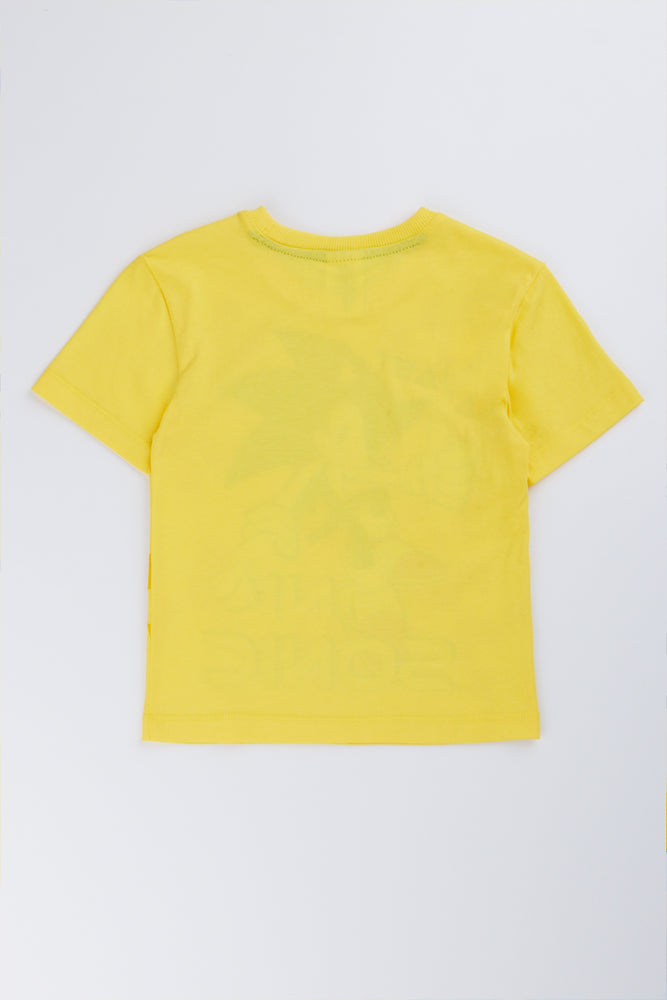 Yellow Sonic Graphic T-Shirt (2)