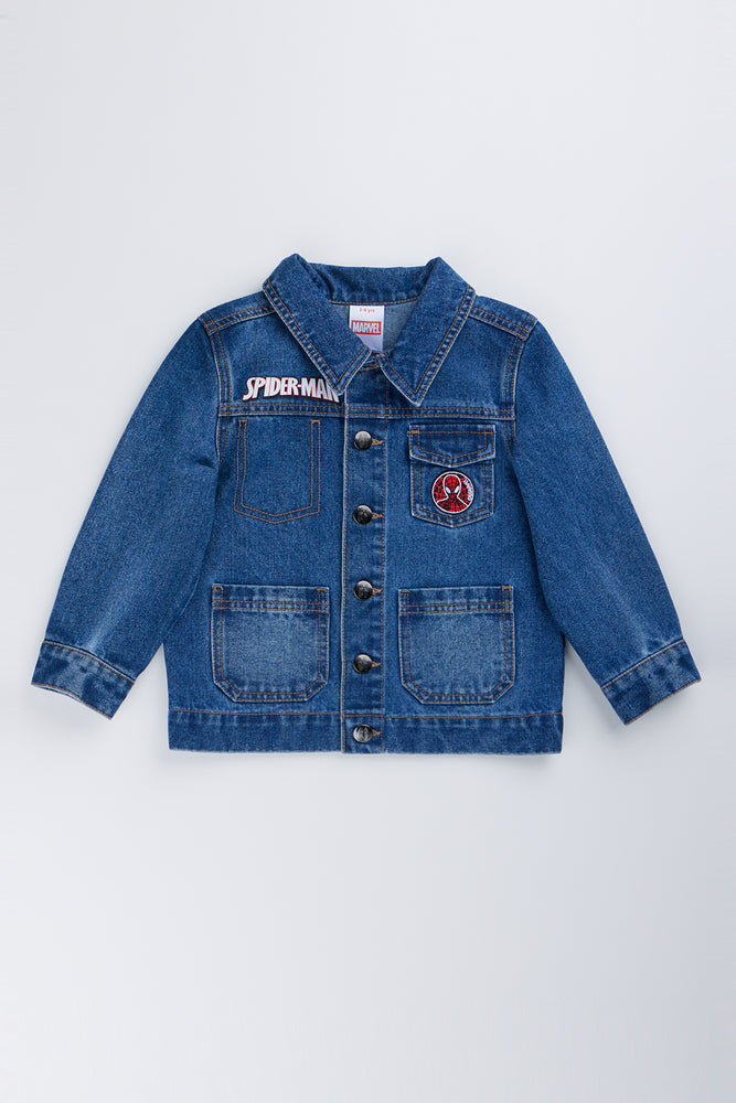 Spider-Man Patch Denim Jacket