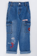 Spider-Man Light Wash Denim Jeans