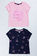 Pink & Navy 2 Pack Mermaid T-Shirts