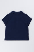 Navy Toweling Baby Golfer Shirt (2)