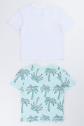 2 Pack Tropical Print T-Shirts (2)