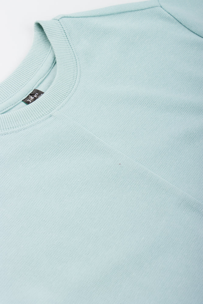 Mint Textured Short Sleeve T-Shirt (1)