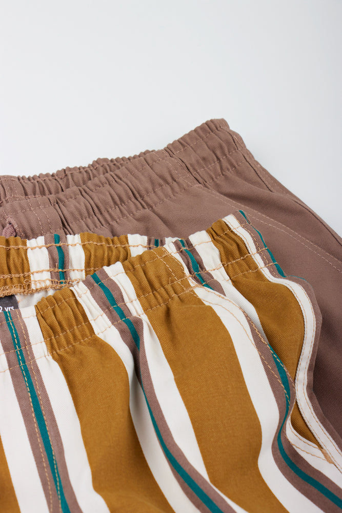 2 Pack Woven Casual Shorts (1)