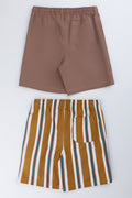 2 Pack Woven Casual Shorts (2)