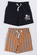 2 Pack Casual Knit Shorts