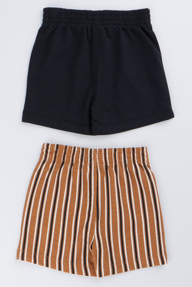 2 Pack Casual Knit Shorts (2)