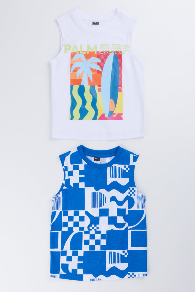 Graphic Muscle Vest 2 Pack