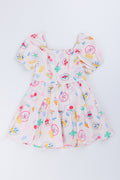 Coastal Print Tiered Dress (2)