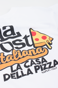 White Printed Pizza Graphic T-Shirt (1)