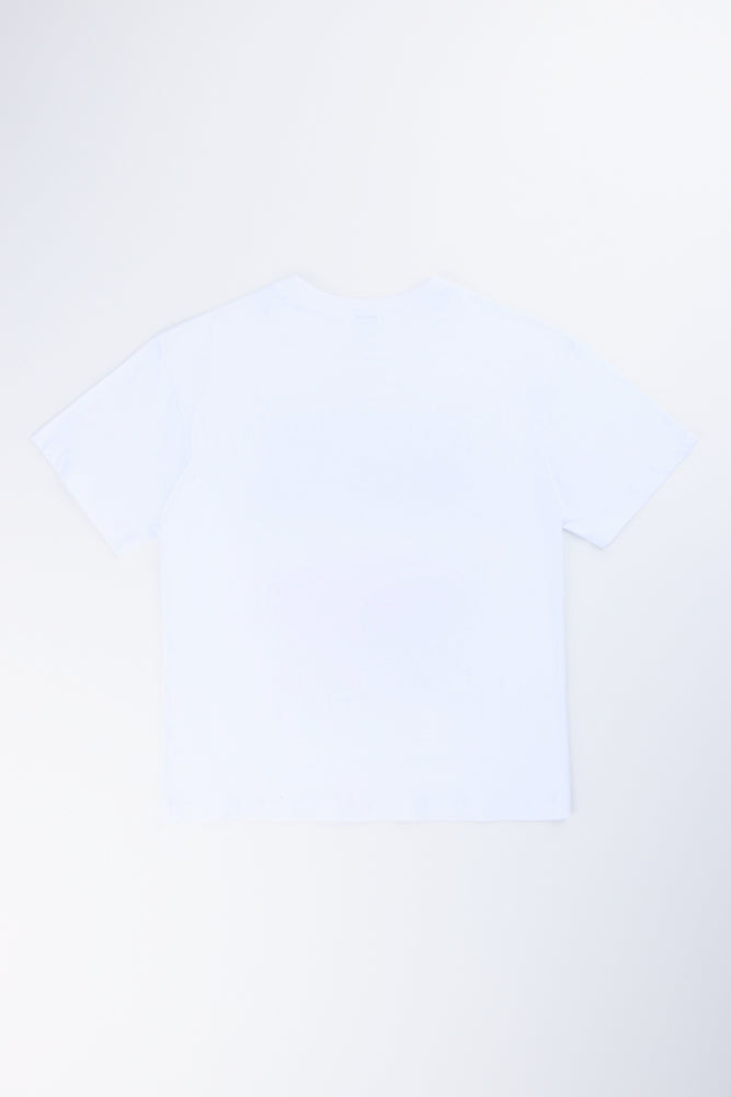 White Take It Easy Graphic T-Shirt (2)