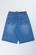 Blue Distressed Denim Jort (2)