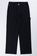 Black Cotton Utility Pants