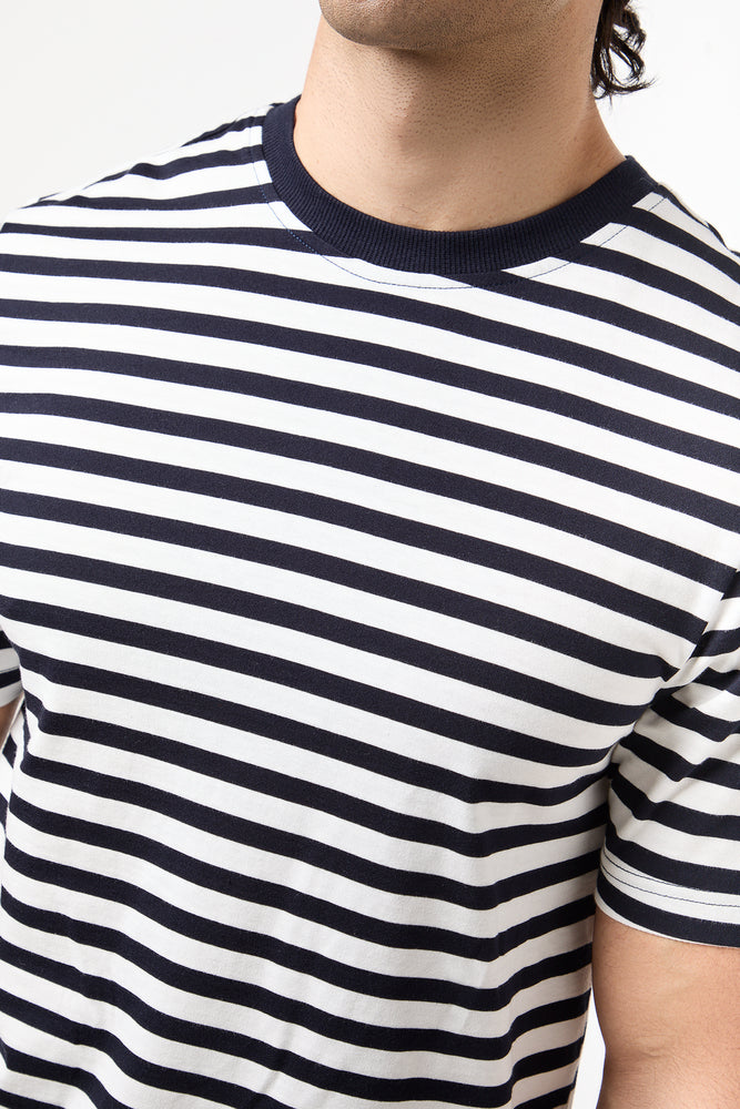 Stripe Crew Neck T-Shirt (3)