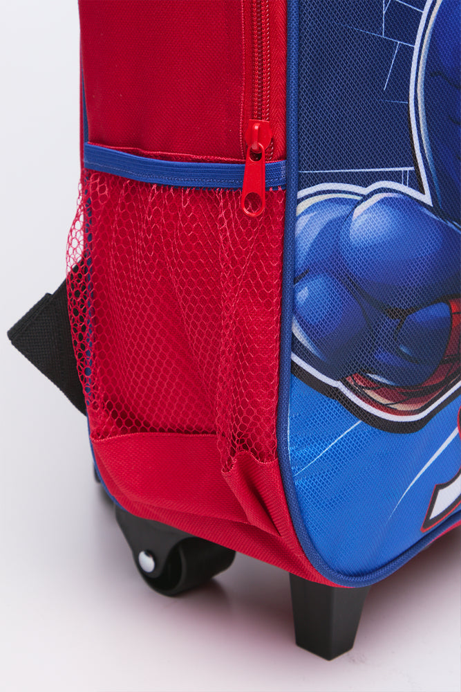 Spider-Man Red Kids Trolley Bag (4)