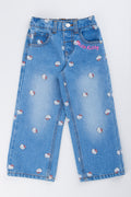 Hello Kitty Print Denim Jeans