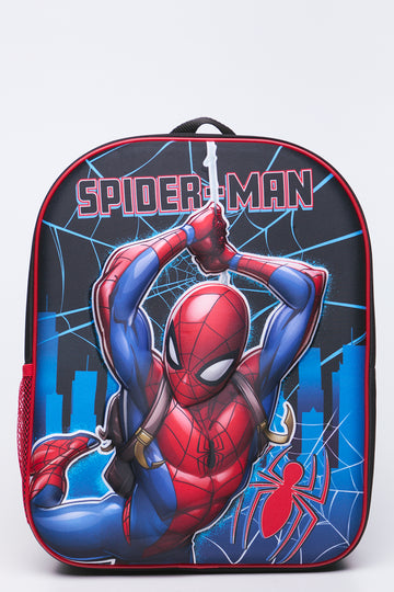 Spider-Man Debossed Graphic School Backpack