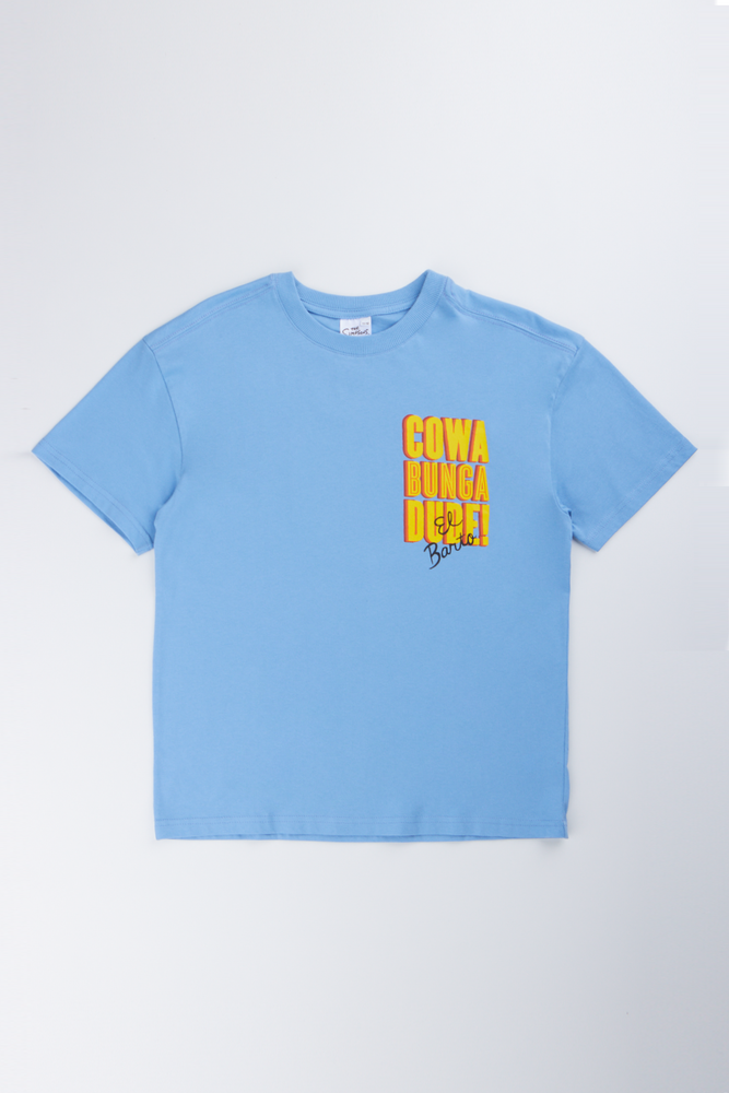 Blue Bart Simpson Graphic T-Shirt