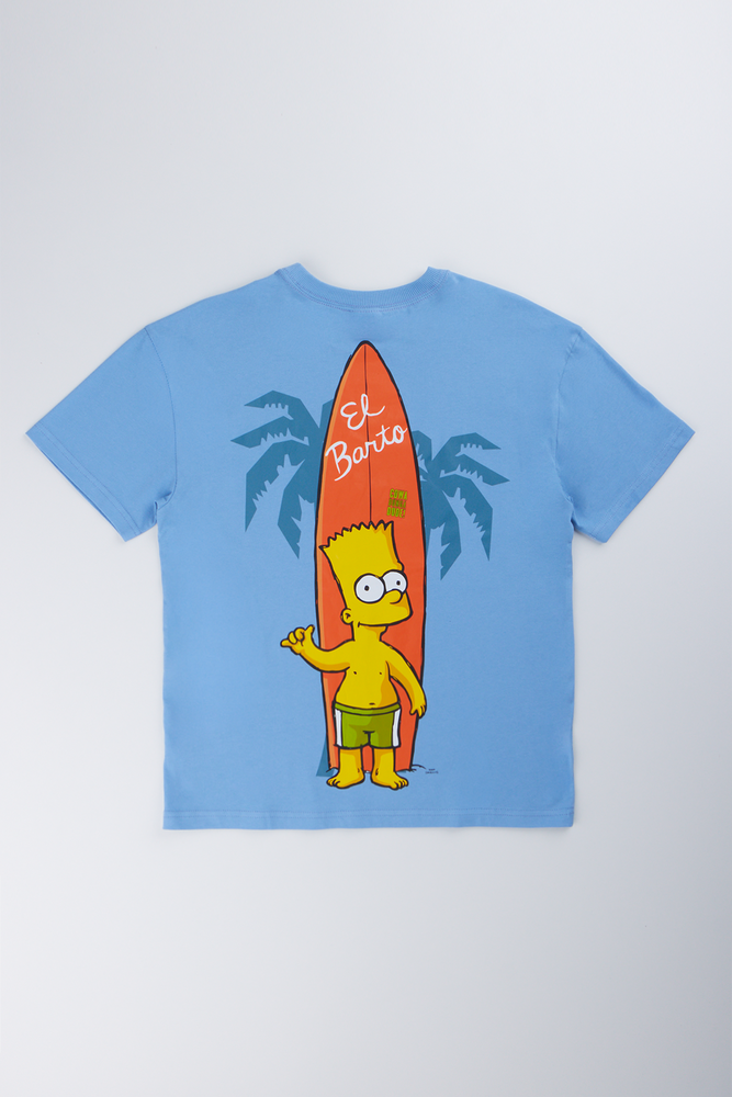 Blue Bart Simpson Graphic T-Shirt (2)