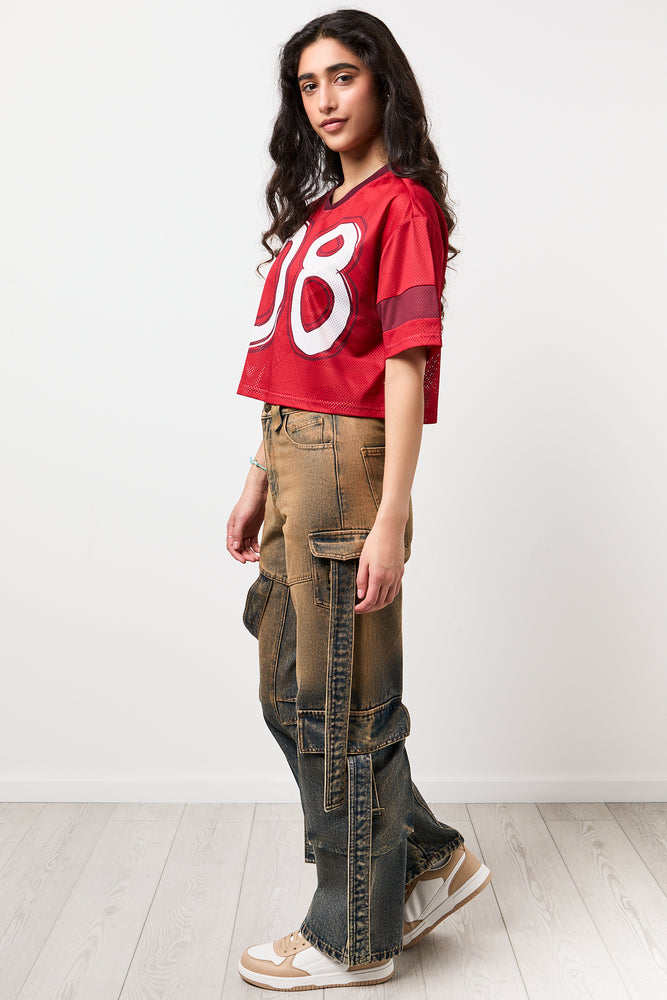 Cropped Mesh Soccer T-Shirt (1)
