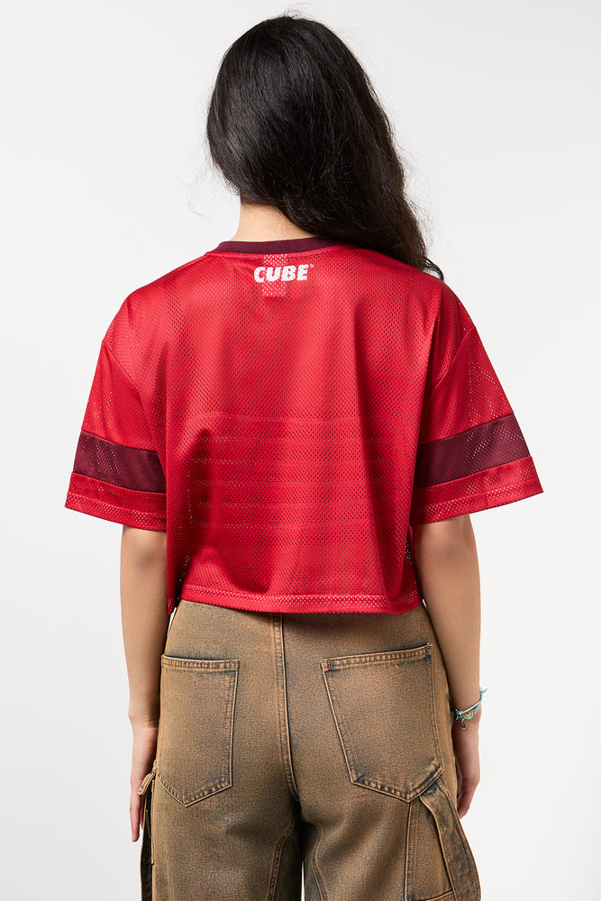 Cropped Mesh Soccer T-Shirt (2)