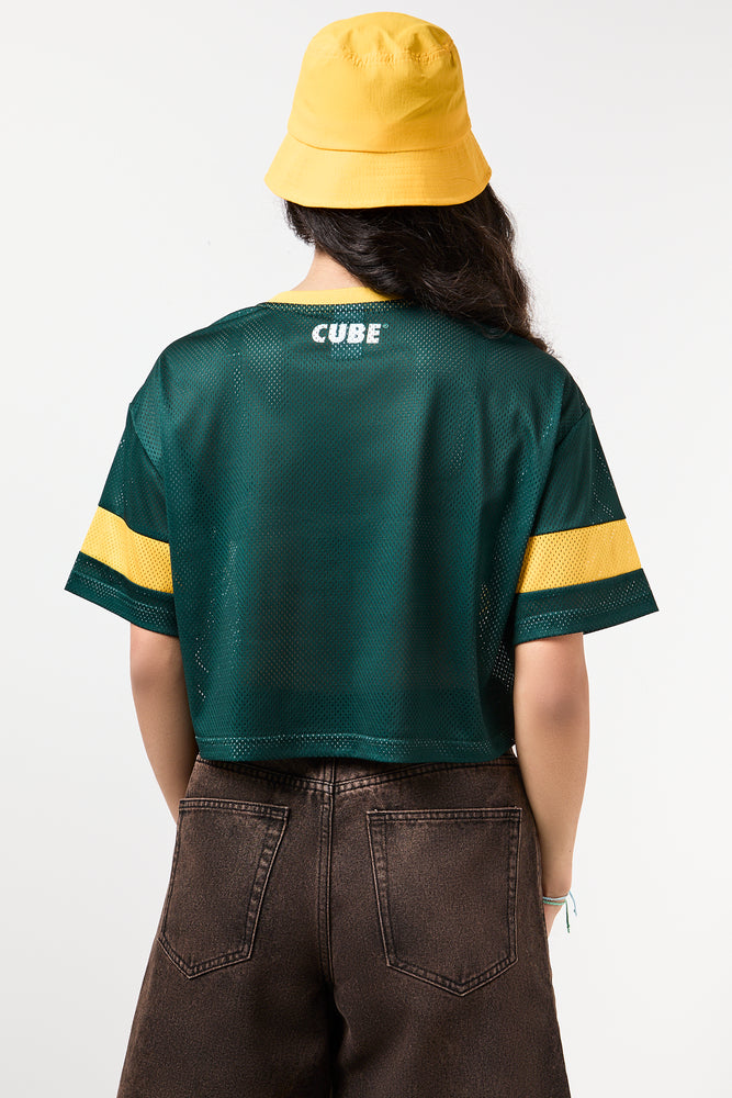 Forest Green Cropped Soccer T-Shirt (2)