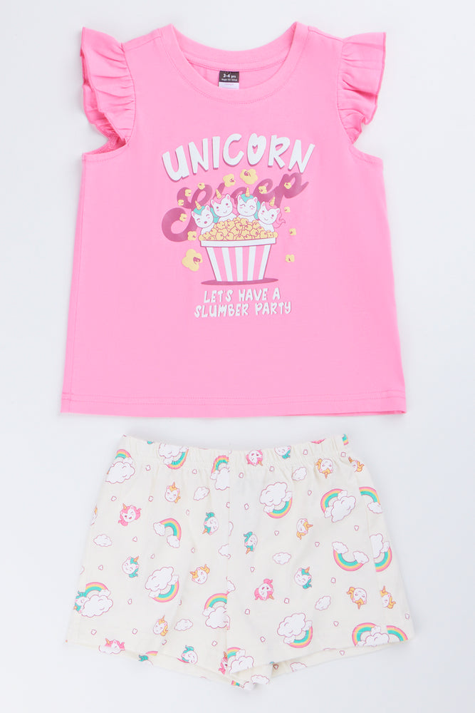 Pink Unicorn Pyjama Set