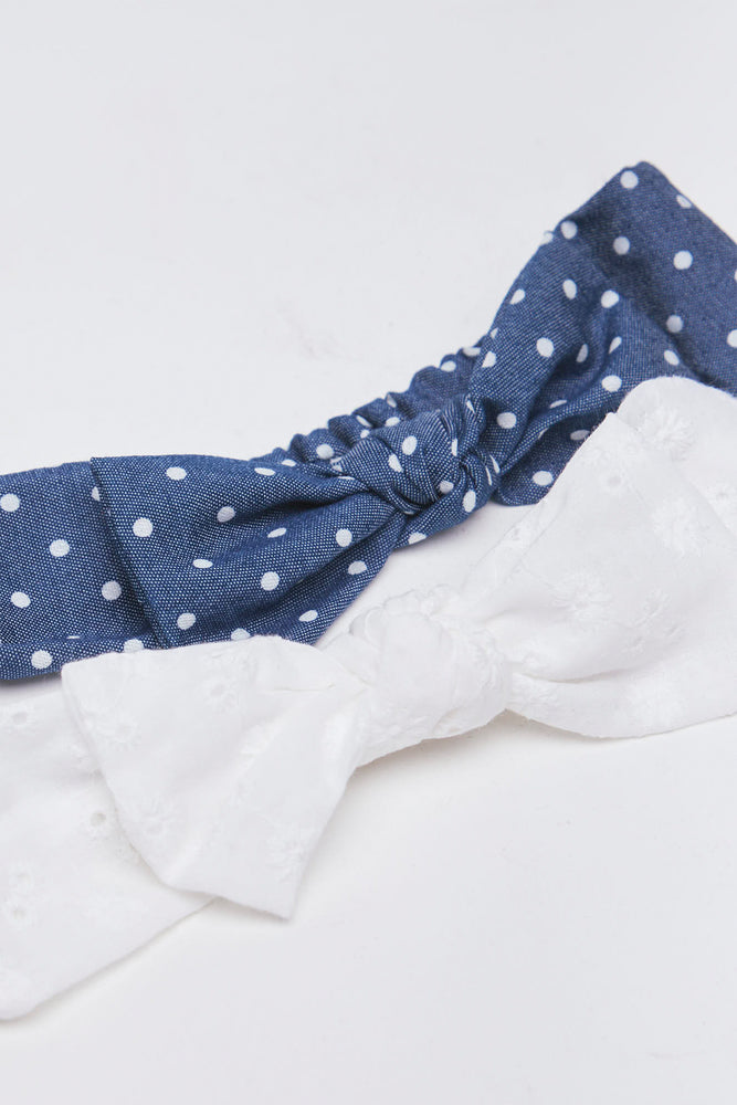 2 Pack Spotted Anglaise Headbands (1)