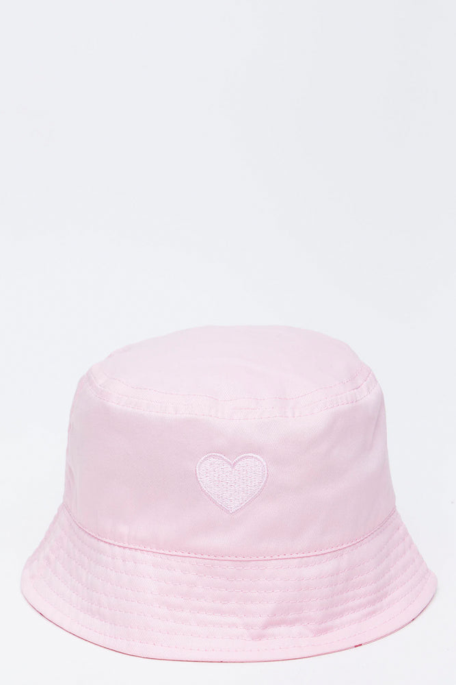 Light Pink Heart Bucket Hat