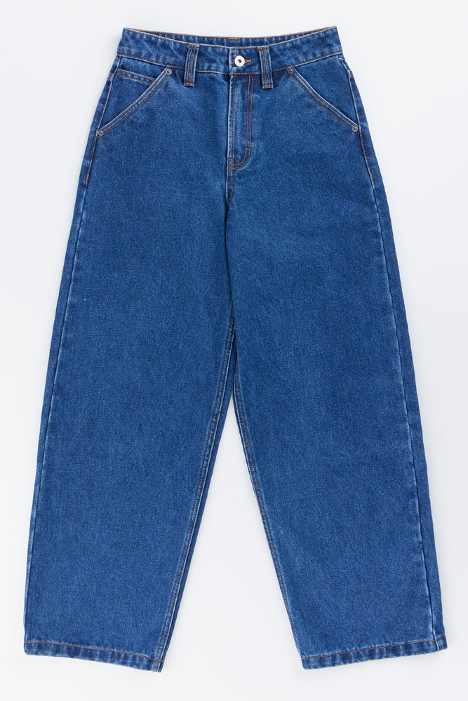 Bright Blue Baggy Denim Jeans