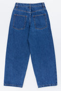 Bright Blue Baggy Denim Jeans (2)
