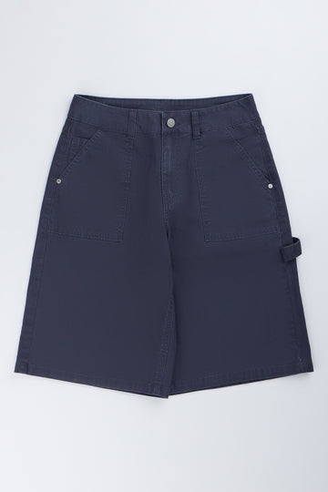 Navy Twill Carpenter Shorts